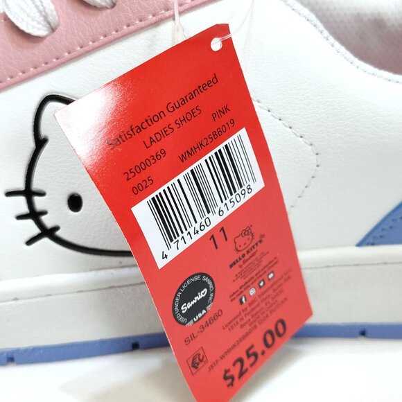 Hello Kitty Casual Court Sneaker By Sanrio Women Size US 11 Fit True To Size NWT - Picture 9 of 9